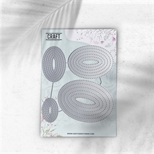 CraftAddictionUK Die - Essential Stitched Panels / Ovals